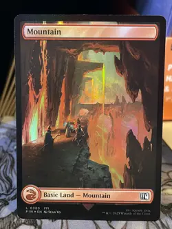 Mountain #305 FULL ART Final Fantasy Foil NM MTG Magic Card - Image 1