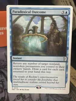 Paradoxical Outcome White Border #33 Mystery Booster 2 MTG Magic Card - Image 1