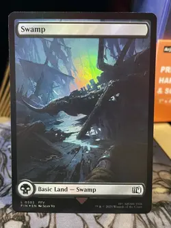 Swamp #302 FULL ART Final Fantasy Foil NM MTG Magic Card - Image 1