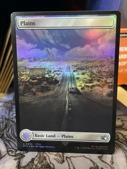 Plains #296 FULL ART Final Fantasy Foil NM MTG Magic Card - Image 1