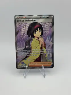 Erika's Invitation Full Art NM 196/165 Scarlet & Violet 151 Pokemon Card - Image 1