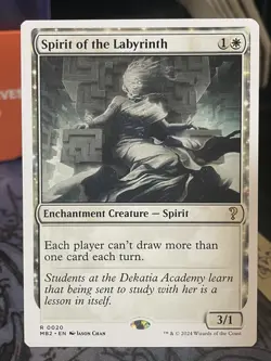 Spirit of the Labyrinth White Border Mystery Booster 2 MTG Magic Card - Image 1