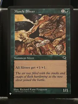 Muscle Sliver Tempest Regular NM The List Mystery MTG Magic Card - Image 1