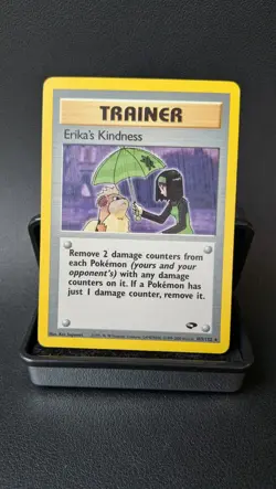Erika's Kindness 103/132, Rare, Gym Challenge, Unlimited, Pokemon Card LP-NM - Image 1