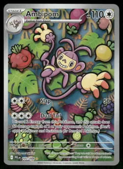 Pokemon Cards Ambipom 107/094 Phantasmal Flames Illustration Rare NM *1 - Image 1