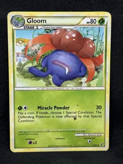 Pokemon Card HeartGold SoulSilver Undaunted 27/90 Gloom HP - Image 1