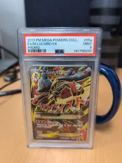 Pokemon TCG M Lucario EX 55a/111 Alternate Art Promo Card PSA 9 - Image 1