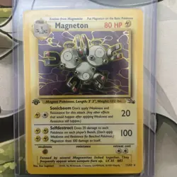 Magneton - 11/62 - Pokemon Fossil 1st Edition Holo Rare Card WOTC LP - Image 1