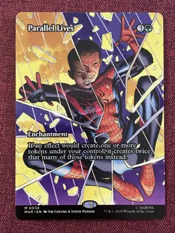 Parallel Lives #36 FULL ART NM/M MTG Spider-man Magic Card Marvel MAR - Image 1