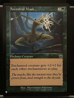 Ancestral Mask Mercadian Masques NM The List Mystery MTG Magic Card - Image 1