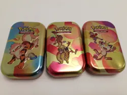 Pokemon TCG Bundle - 3 Collector Tins and Cards Mixed Set - Image 1