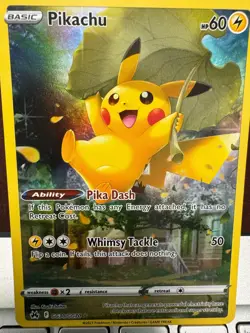 Pokemon Card Pikachu HP 60 Pika Dash Whimsy Tackle 50 - Image 1