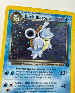 Dark Blastoise Holo Rare - 3/82 Team Rocket - Vintage Pokemon - WOTC 1999 - Image 3