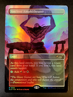 Ancient Amphitheater FOIL BORDERLESS NM MTG Magic The Gathering SLD Secret Lair - Image 1