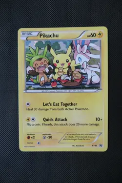 Pokemon TCG Pikachu XY95 Holo Black Star Promo Card 2016 - Image 1