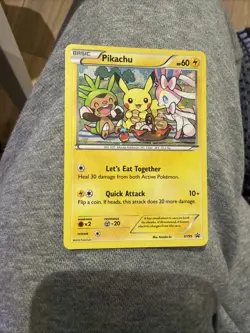 Pokemon Pikachu TCG XY95 Black Star Promo Holo Card - Image 1