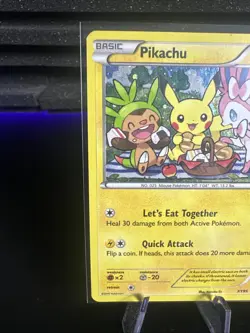 Pokemon TCG XY95 Pikachu Promo Card Black Star Rare Holo - Image 2