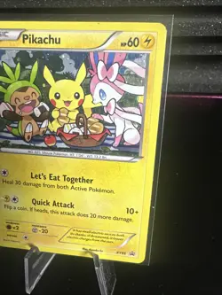 Pokemon TCG XY95 Pikachu Promo Card Black Star Rare Holo - Image 3