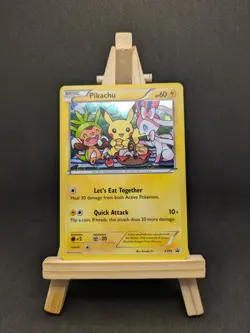 Pokemon TCG XY95 Pikachu Promo Card Black Star Rare Holo NM - Image 1