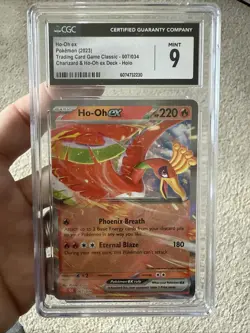 HO-OH EX POKEMON 007/034 CHARIZARD & HO-OH EX DECK HOLO CGC 9 - Image 1