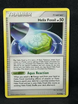 Pokemon TCG Helix Fossil 93/99 Platinum Arceus Trainer Common 2009 HP - Image 1