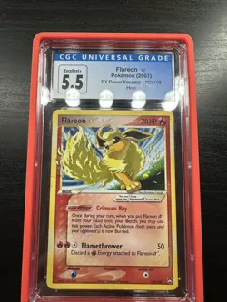 CGC 5.5 Pokemon 2007 EX Power Keepers Gold Star Flareon Jolteon Vaporeon - Image 5