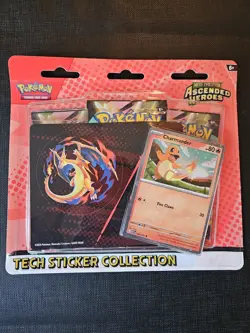 Pokemon Mega Evolutions Ascended Heroes Tech Sticker Collection Charmander Promo - Image 1
