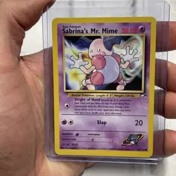 Pokemon TCG Sabrina's Mr. Mime Gym Heroes 94/132 Regular Unlimited Common LP+ - Image 1