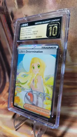 2025 POKEMON LILLIE'S DETERMINATION 184/132 SIR SPECIAL RARE CGC PRISTINE 10 - Image 4