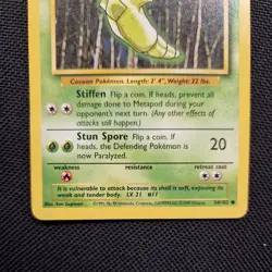 1999 Pokemon Base Set Metapod #54 Extremely LP - Image 3