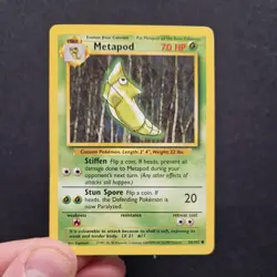 1999 Pokemon Base Set Metapod #54 Extremely LP - Image 4