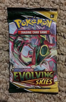 Pokemon Card Sword & Shield Evolving Skies 1 Booster Pack NEW SEALED - Image 1