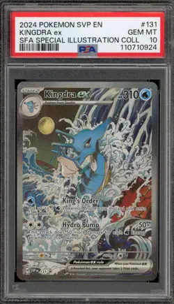 Pokemon Kingdra ex SFA Special Illustration Coll. Promo SVP EN 131 PSA 10 - Image 1