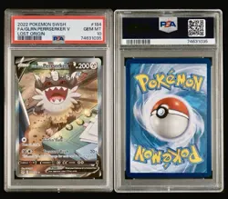 2022 POKEMON SWORD & SHIELD LOST ORIGIN FULL ART/GALARIAN PERRSERKER V PSA 10 💎 - Image 3