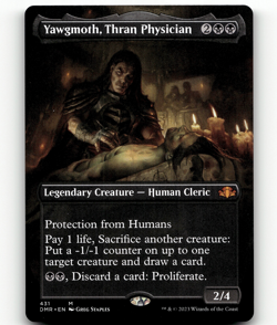 MTG Yawgmoth, Thran Physician (Borderless) Regular Dominaria Remastered Mythic - Image 1