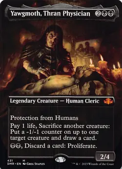 Yawgmoth, Thran Physician (Borderless) M Dominaria Remastered 431 NM - Image 1