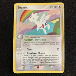 Togetic 14/109 EX Team Rocket Returns HOLO RARE Pokemon Card 2004 English HP - Image 1