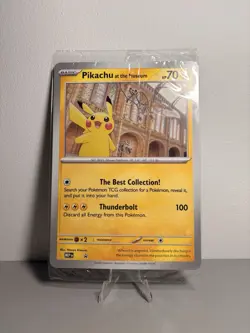 Pokemon x Natural History Museum Pikachu at the Museum Promo Card (In Hand Mint) - Image 1