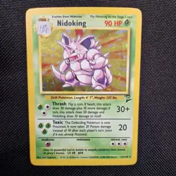 Nidoking 11/130 Base Set - Rare Holo Pokemon Card - NM - Image 1