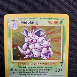 Nidoking 11/130 Base Set - Rare Holo Pokemon Card - NM - Image 2