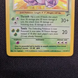 Nidoking 11/130 Base Set - Rare Holo Pokemon Card - NM - Image 3