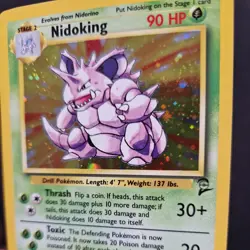 Nidoking 11/130 Base Set - Rare Holo Pokemon Card - NM - Image 4