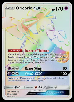 Pokemon Card - Oricorio GX Cosmic Eclipse 255/236 Secret Rare - Image 1