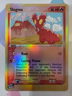 Pokemon, Slugma, Reverse Holo, EX Dragon, 72/97, MP/LP - Image 1