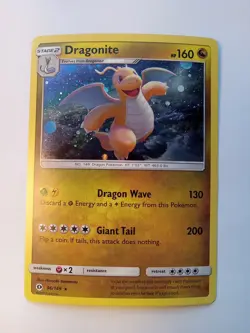 Dragonite 96/149 Sun & Moon Cosmos 2017 Holo Rare Pokemon Free Ship!! - Image 1