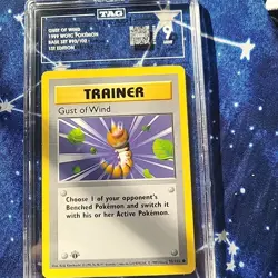 Gust of Wind 93/102 - 1st Edition SHADOWLESS - Pokemon Base Set Trainer - Image 1