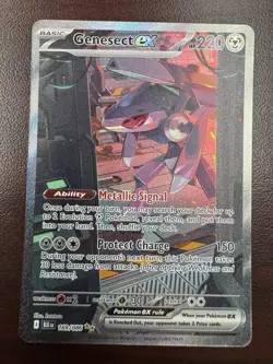 Genesect ex Special Illustration Rare 169/086 SV: Black Bolt NM Pokemon TCG - Image 1