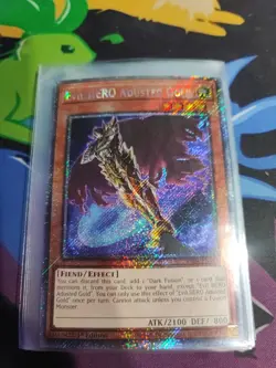Yu-Gi-Oh! Evil HERO Adusted Gold RA04-EN029 Platinum Secret Rare - Image 1