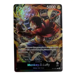 One Piece Monkey.D.Luffy (001) L Starter Deck 14: 3D2Y ST14-001 English Foil NM - Image 1