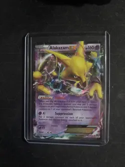 Alakazam EX 25/124 LP/NM Ultra Rare XY Fates Collide Holo Foil Pokemon TCG Card - Image 1